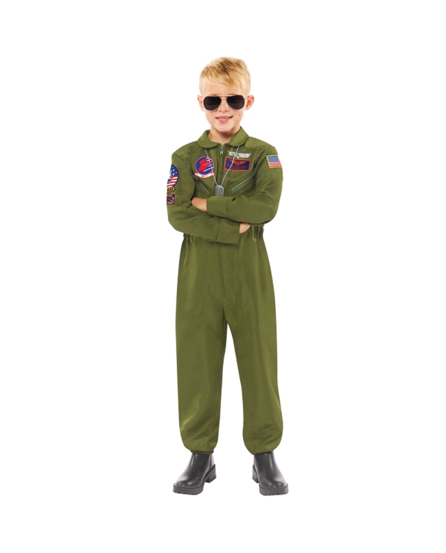 Disfraz Infantil Top Gun Maverick Talla 6-8 Años