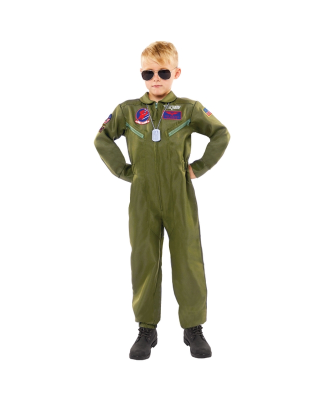Disfraz Infantil Top Gun Maverick Talla 8-10 Años