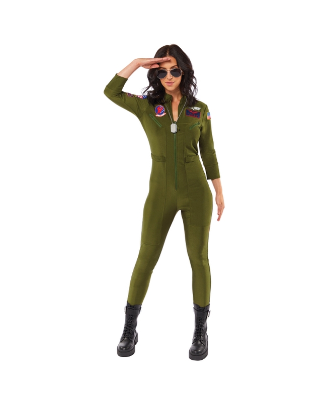 Disfraz Adulto Top Gun Mono Mujer Talla XS