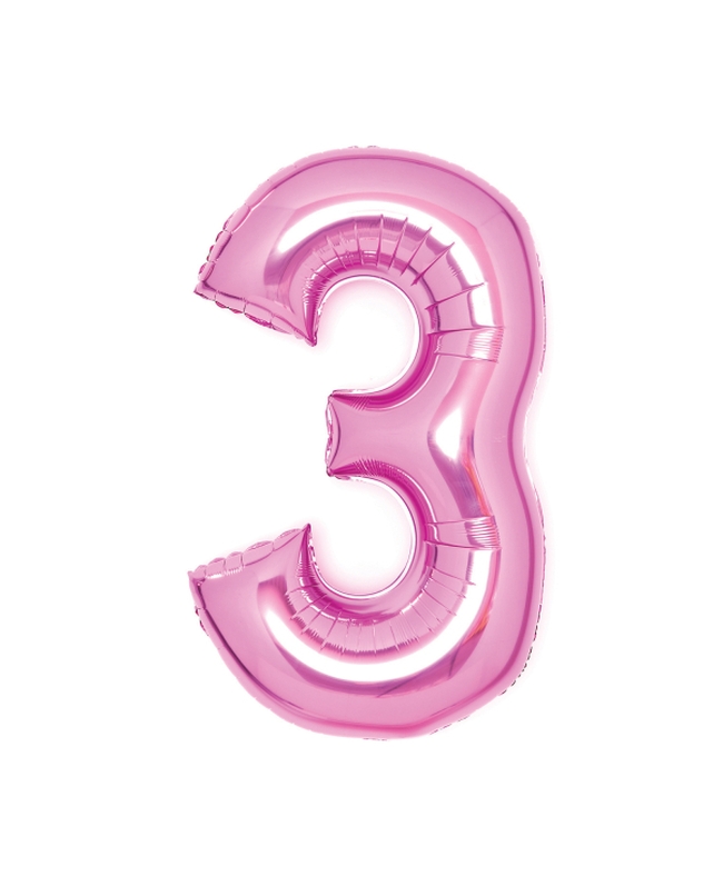Forma Mediano Numero 3 Rosa 50X66cm