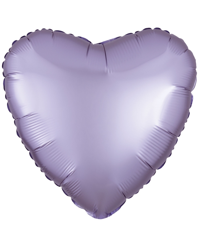 18/43cm Corazon Lila Pastel Satin 