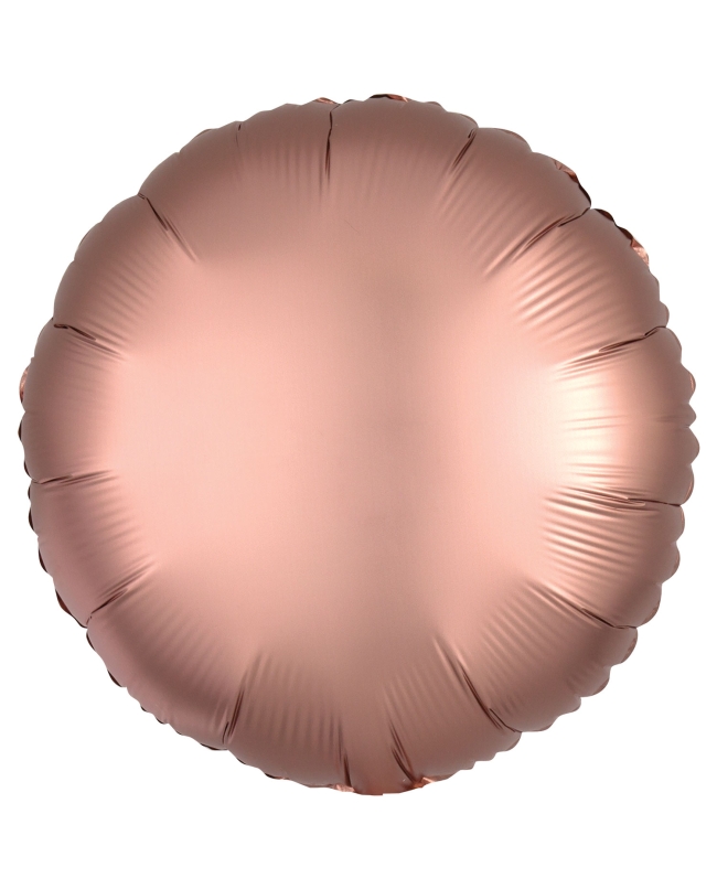 18/43cm Circulo Rosa Dorado Satin 