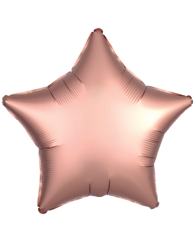 19/48cm Estrella Rosa Dorado Satin 