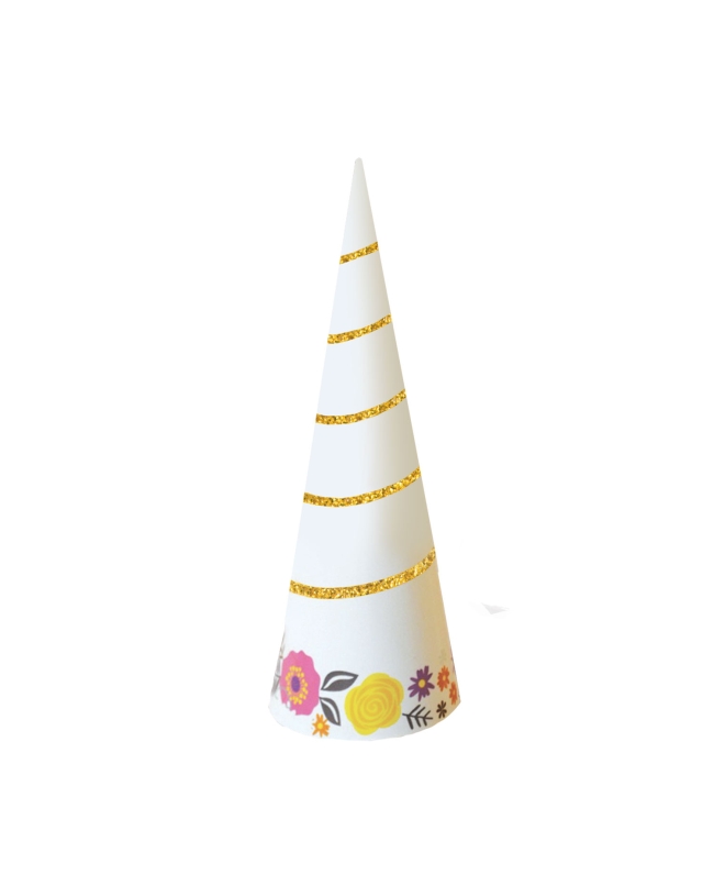 Gorro Cono Unicornio Magico Papel 17.1cm