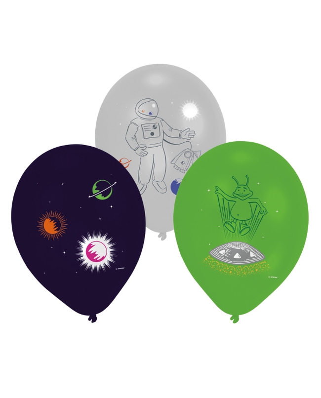 Globos Latex 27,5cm Space Party