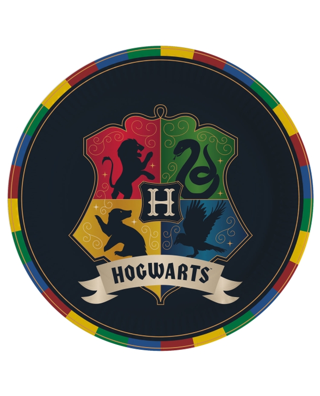 Platos 23cm Harry Potter Escudos