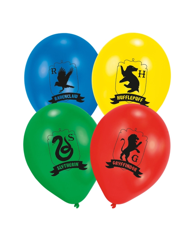 Globos Latex 27,5cm Harry Potter Escudos