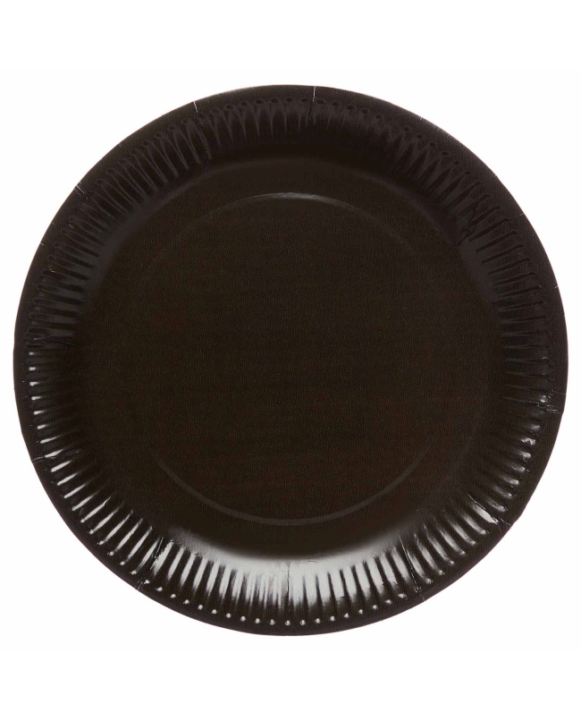 Platos Papel 23cm Negro Carbon ***OFERTA DTO NO ACUMULABLE