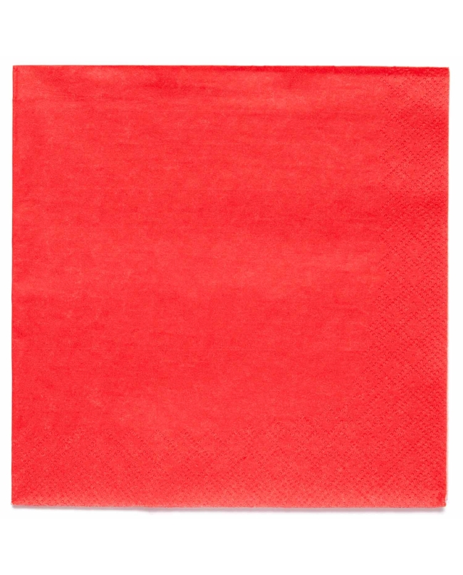 Servilletas 33X33cm Rojo Fiesta ***OFERTA DTO NO ACUMULABLE