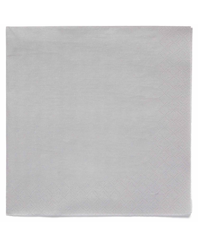 Servilletas 33X33cm Plata Grafito ***OFERTA DTO NO ACUMULABLE