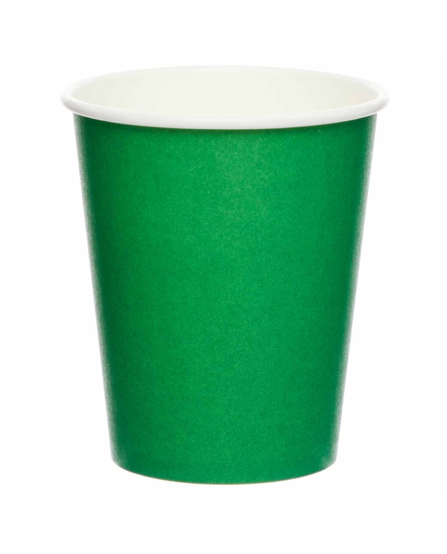 Vasos Papel 237ml Verde Hoja ***OFERTA DTO NO ACUMULABLE