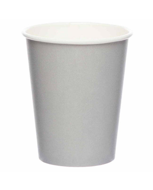 Vasos Papel 237ml Plata Grafito ***OFERTA DTO NO ACUMULABLE