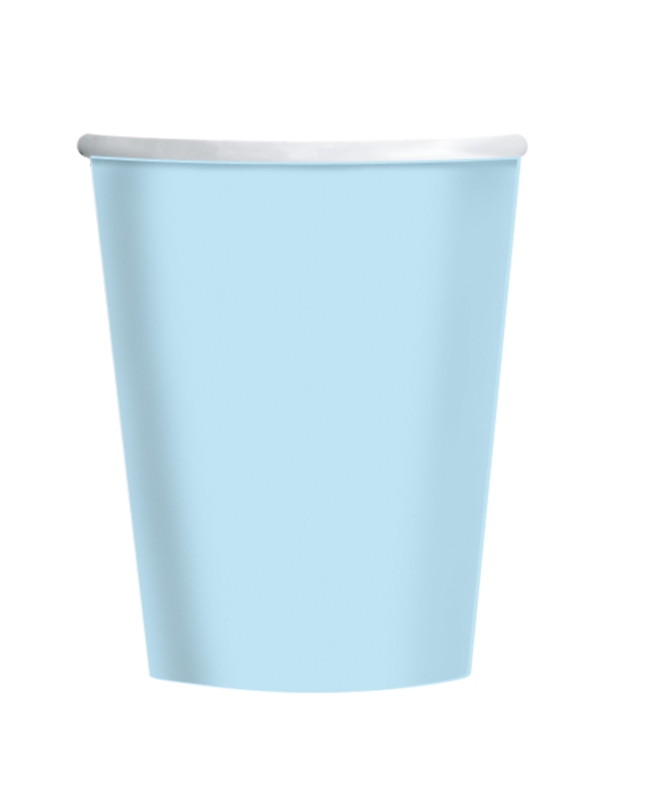 Vasos Papel 237ml Azul Cielo ***OFERTA DTO NO ACUMULABLE