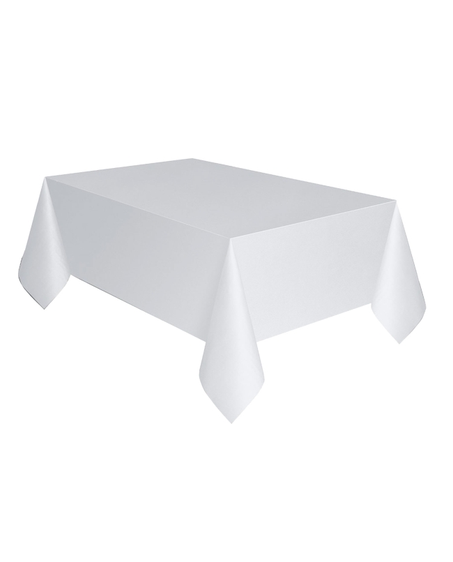 Mantel Plastico 137X274cm Blanco Coco ***OFERTA DTO NO ACUMULABLE