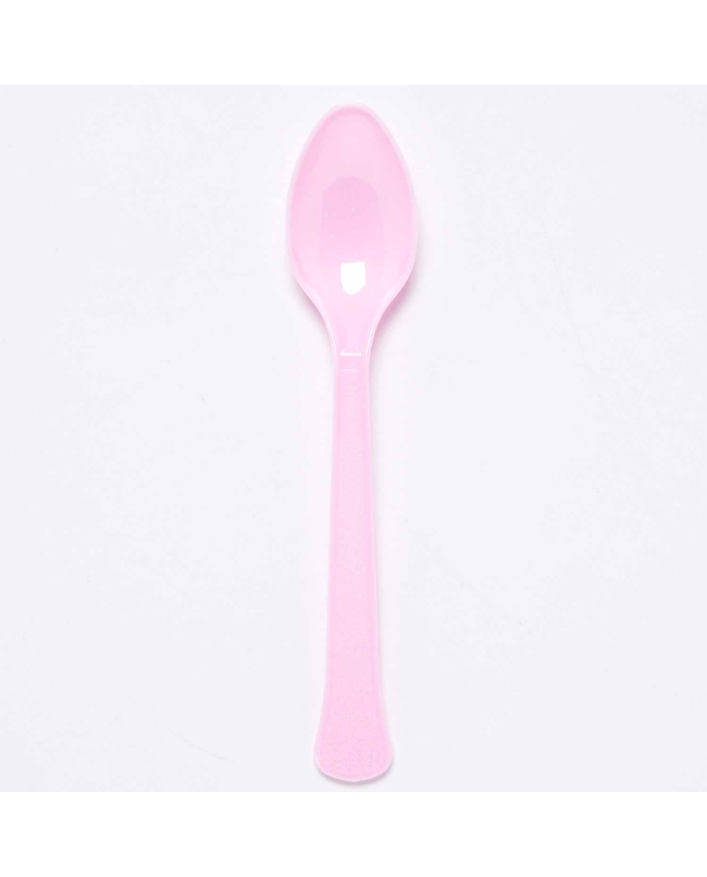 Cucharas Plastico Rosa Nube 17cm ***OFERTA DTO NO ACUMULABLE