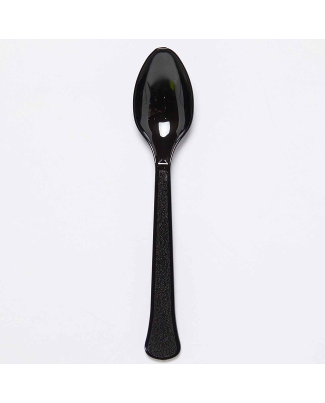 Cucharas Plastico Negro Carbon 17cm ***OFERTA DTO NO ACUMULABLE