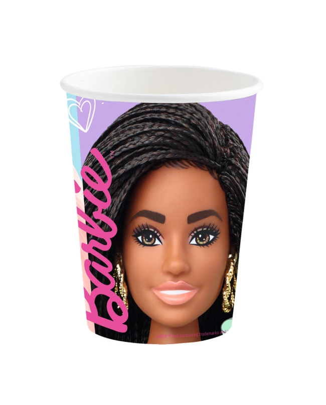 Vasos 250ml Papel Barbie Dulce