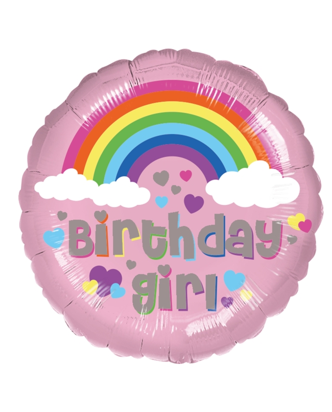 18/43cm Birthday Girl Arcoiris
