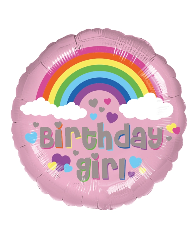 18/43cm Birthday Girl Arcoiris