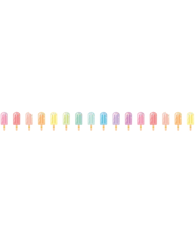 Banderin Papel Pastel Loco 180cm