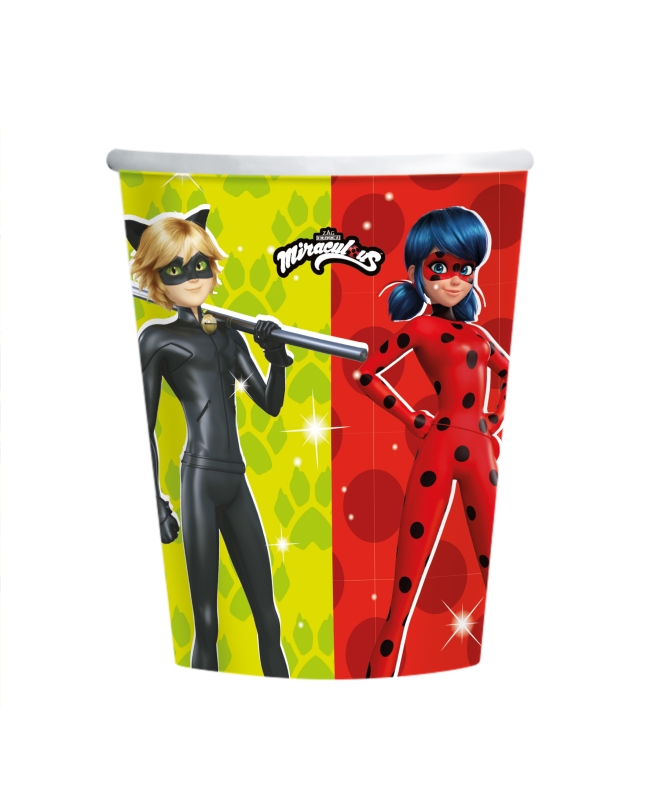 Vasos 250ml Papel Ladybug