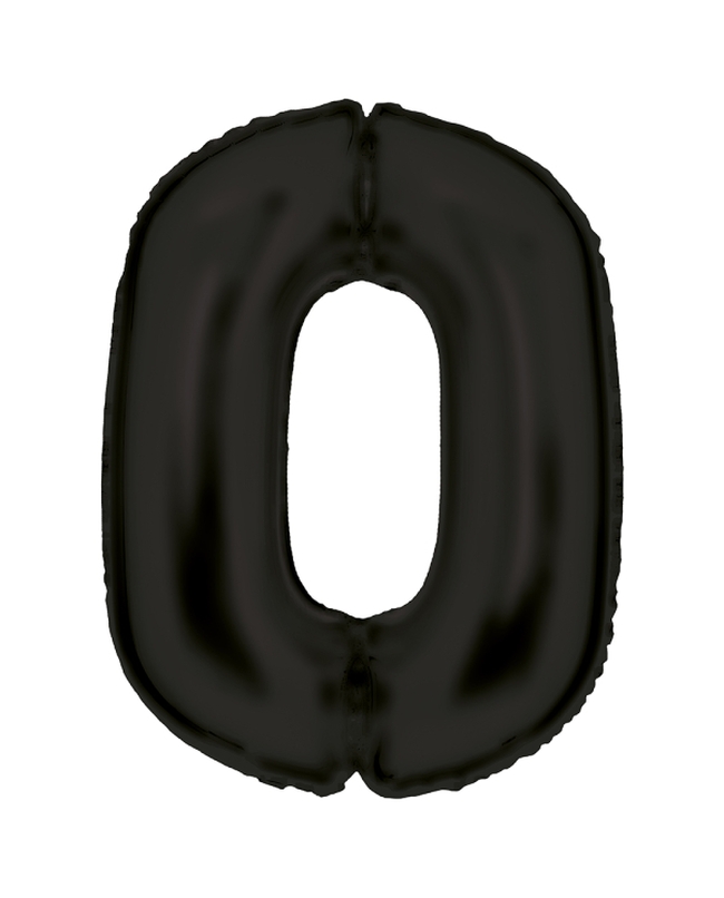 Forma Numero 0 Negro Seda 86cm