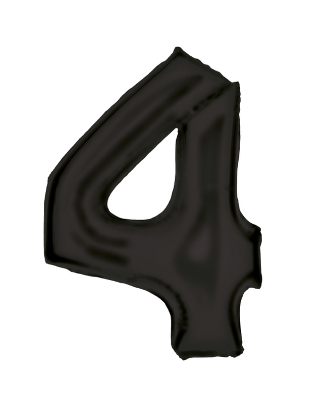 Forma Numero 4 Negro Seda 86cm