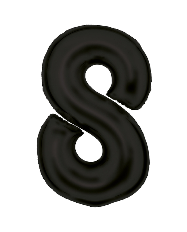 Forma Numero 8 Negro Seda 86cm