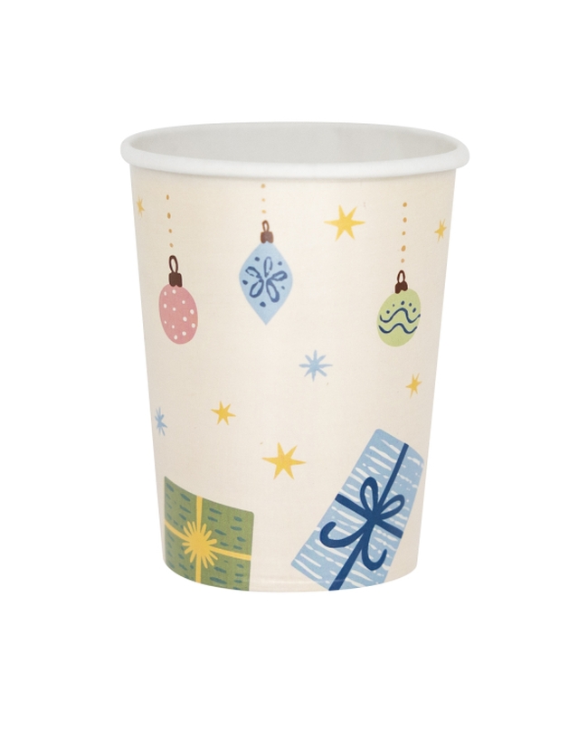 Vasos 250ml Papel Bosque Xmas