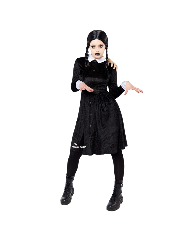 Disfraz Adulto Miercoles Addams Talla XS