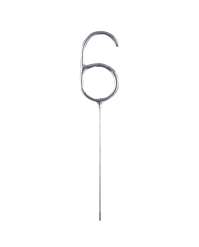 Bengala Numero 6 Plata