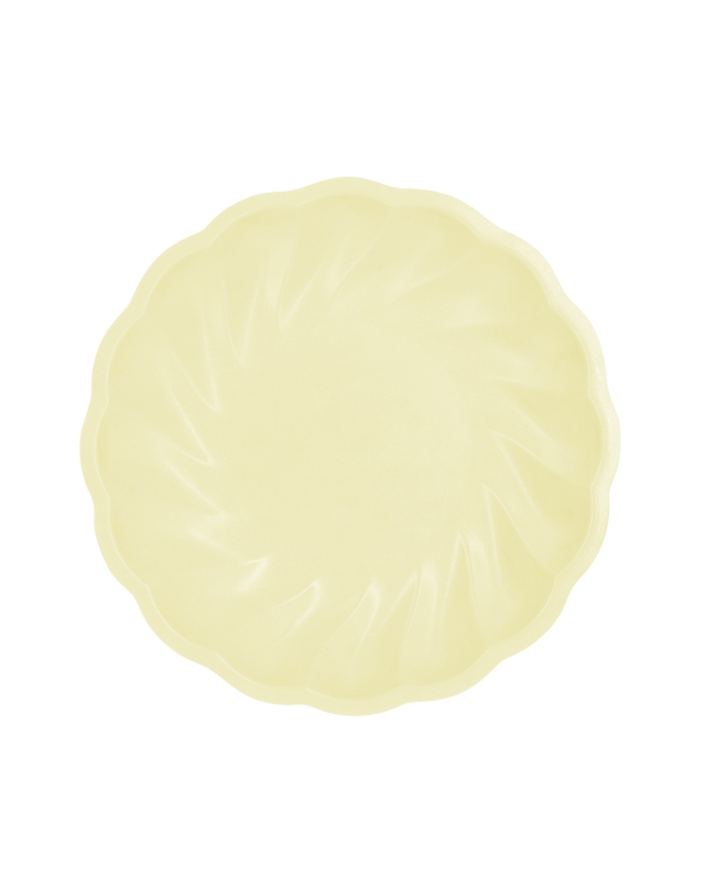 Platos Redondos 22,9cm Vert Decor Amarillo Pastel 