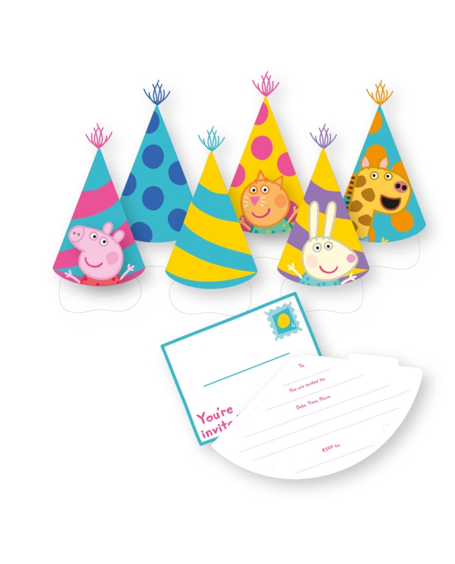 Invitaciones Peppa Pig Papel