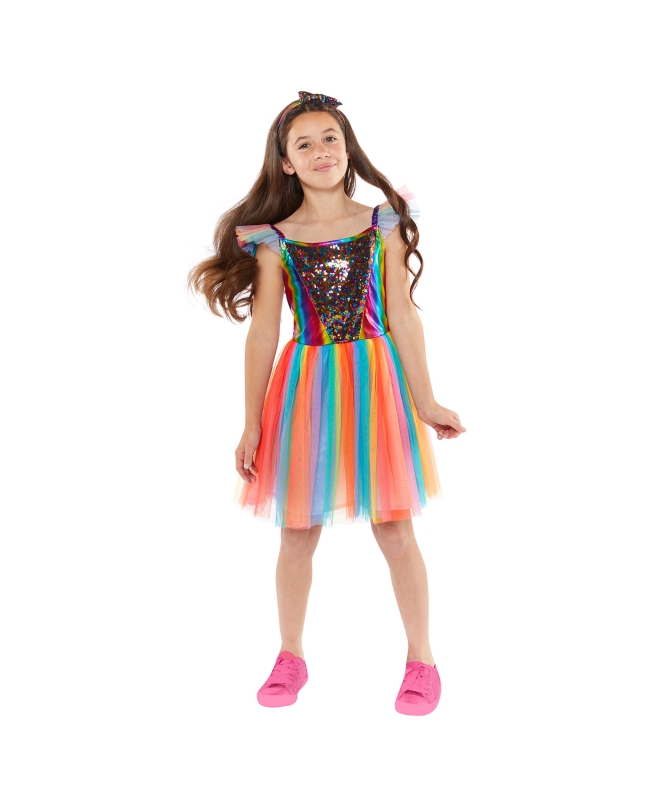 Disfraz Infantil Vestido Arcoiris Talla 3-4 Años