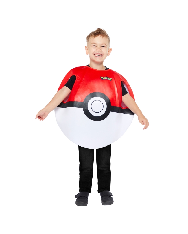 Disfraz Infantil Pokemon Pokeball Talla 3-7 Años