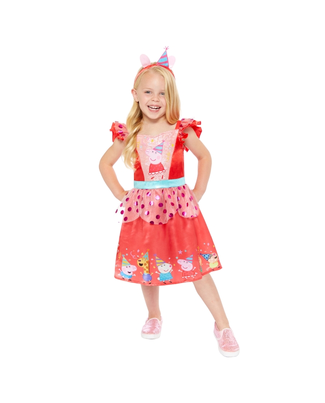 Disfraz Infantil Peppa Pig Vestido Fiesta Talla 2-3 Años