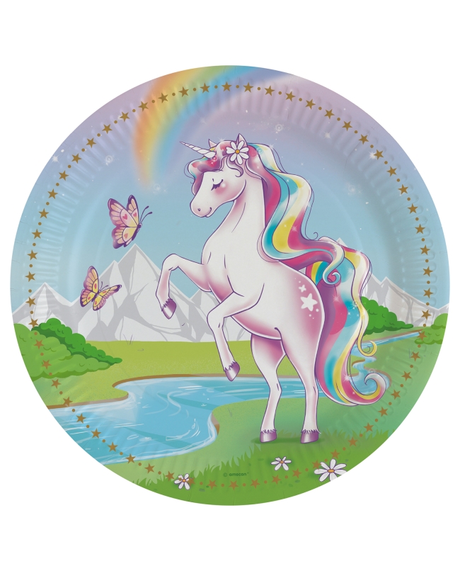 Platos 23cm Sueños Unicornio