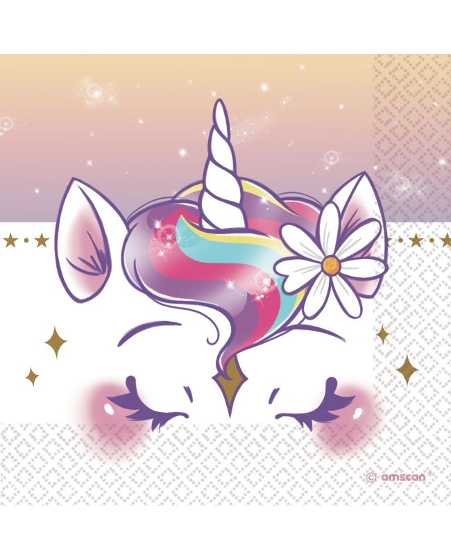 Servilletas 33X33cm Sueños Unicornio