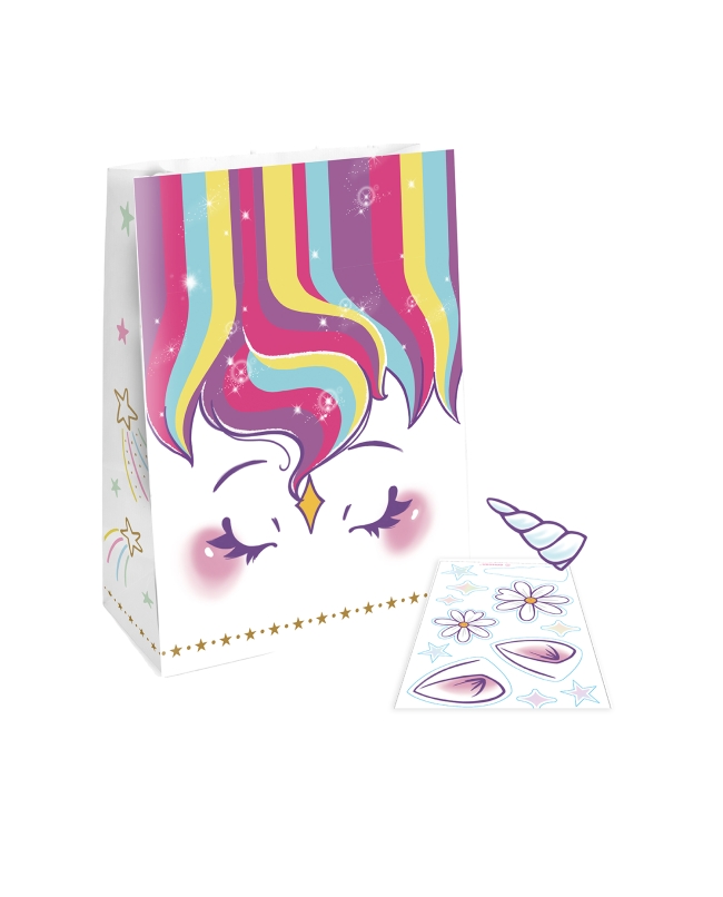 Bolsas Fiesta Sueños Unicornio Papel