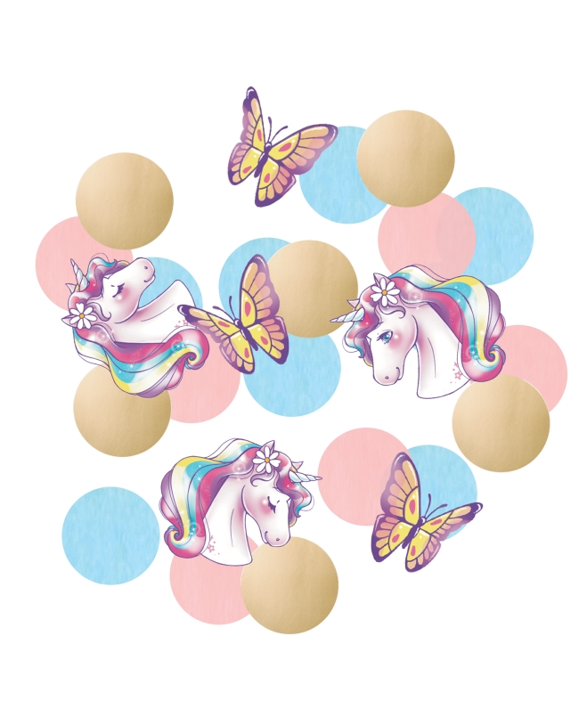 Confeti Sueños Unicornio Papel