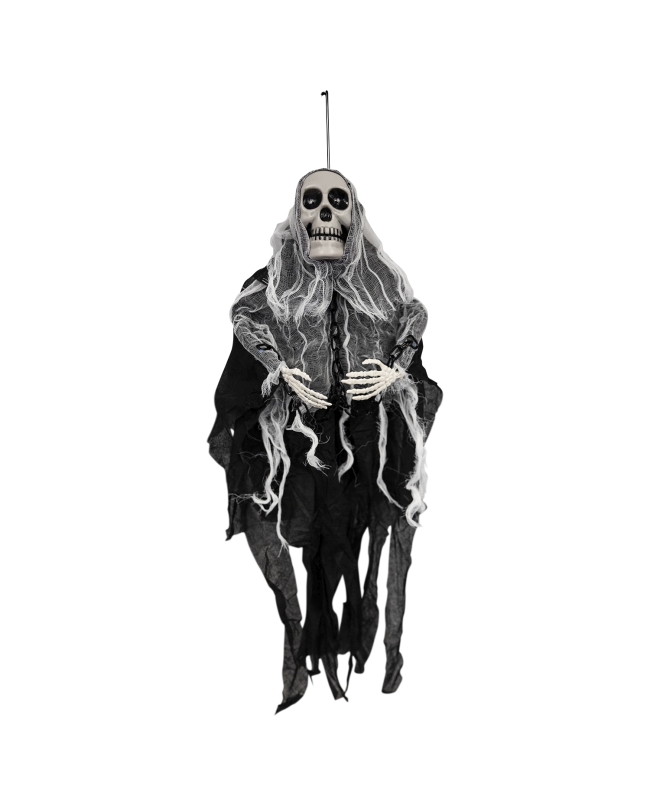 Animatronic Colgante Fantasma Mini Negro 60X9X80cm
