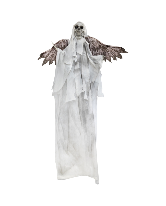 Animatronic Colgante Esqueleto Angel Malvado Con Alas 54X50 X 1,8m