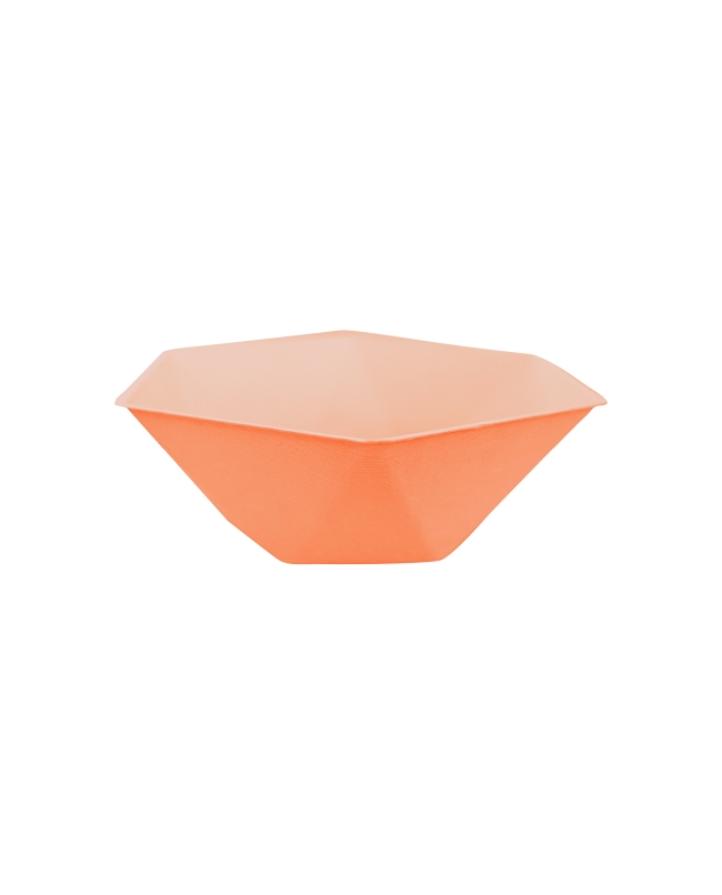 Bowls Hexagonales 15.8 X 13.7cm Vert Decor Naranja Oscuro