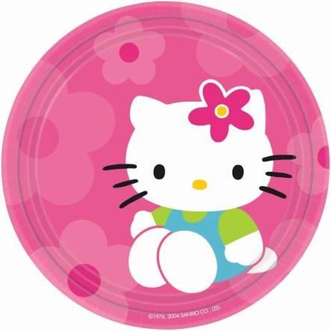 Platos 18cm (8) Hello Kitty (OFERTA)