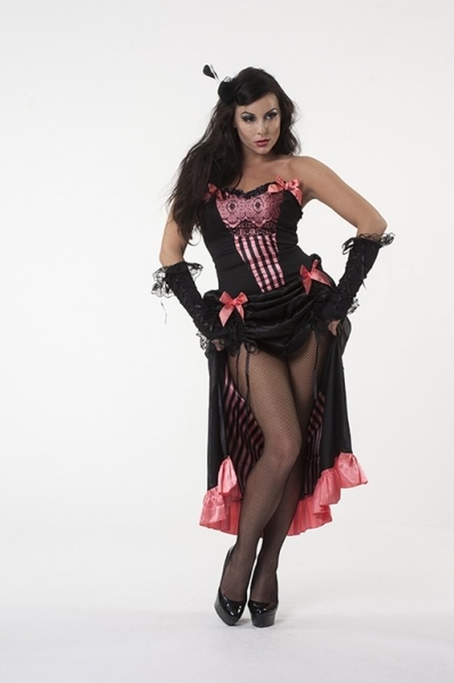 DISFRAZ ADULTO: CABARET VESTIDO SHERRY Talla S *DESCUENTO NO ACUMULABLE