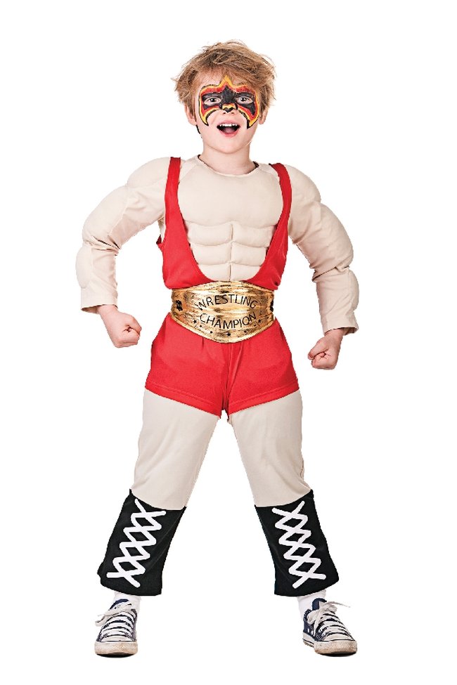 DISFRAZ INF: WRESTLER BOY 8 a 10 años*DESCUENTO NO ACUMULABLE