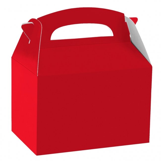 Cajas para fiesta Rojo Manzana-15cm