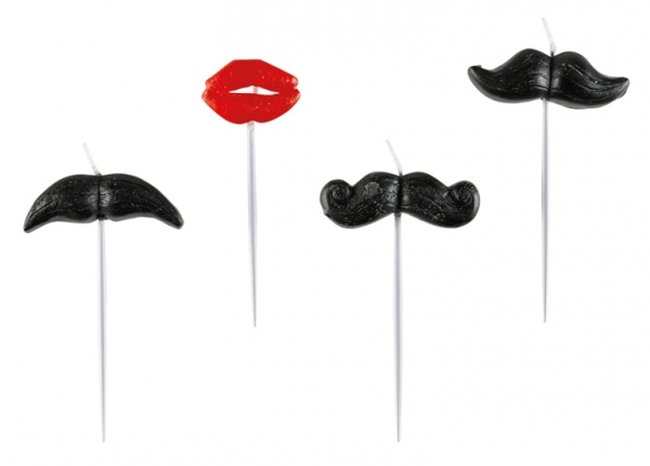 Velas Mini Forma Bigotes ***OFERTA DTO NO ACUMULABLE