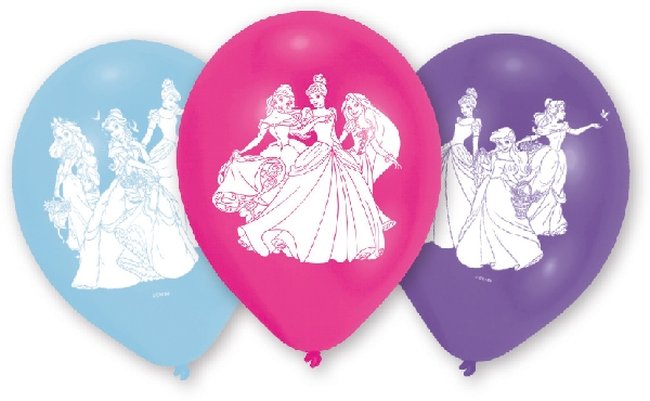 Globos Latex 22,8cm Princesas Disney