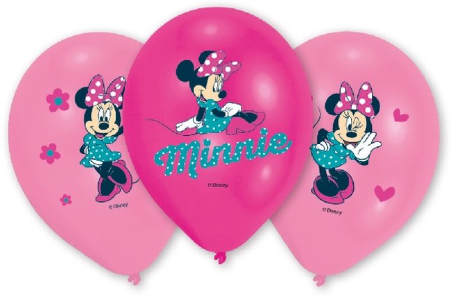 Globos Latex 27,5cm Minnie Mouse 4C